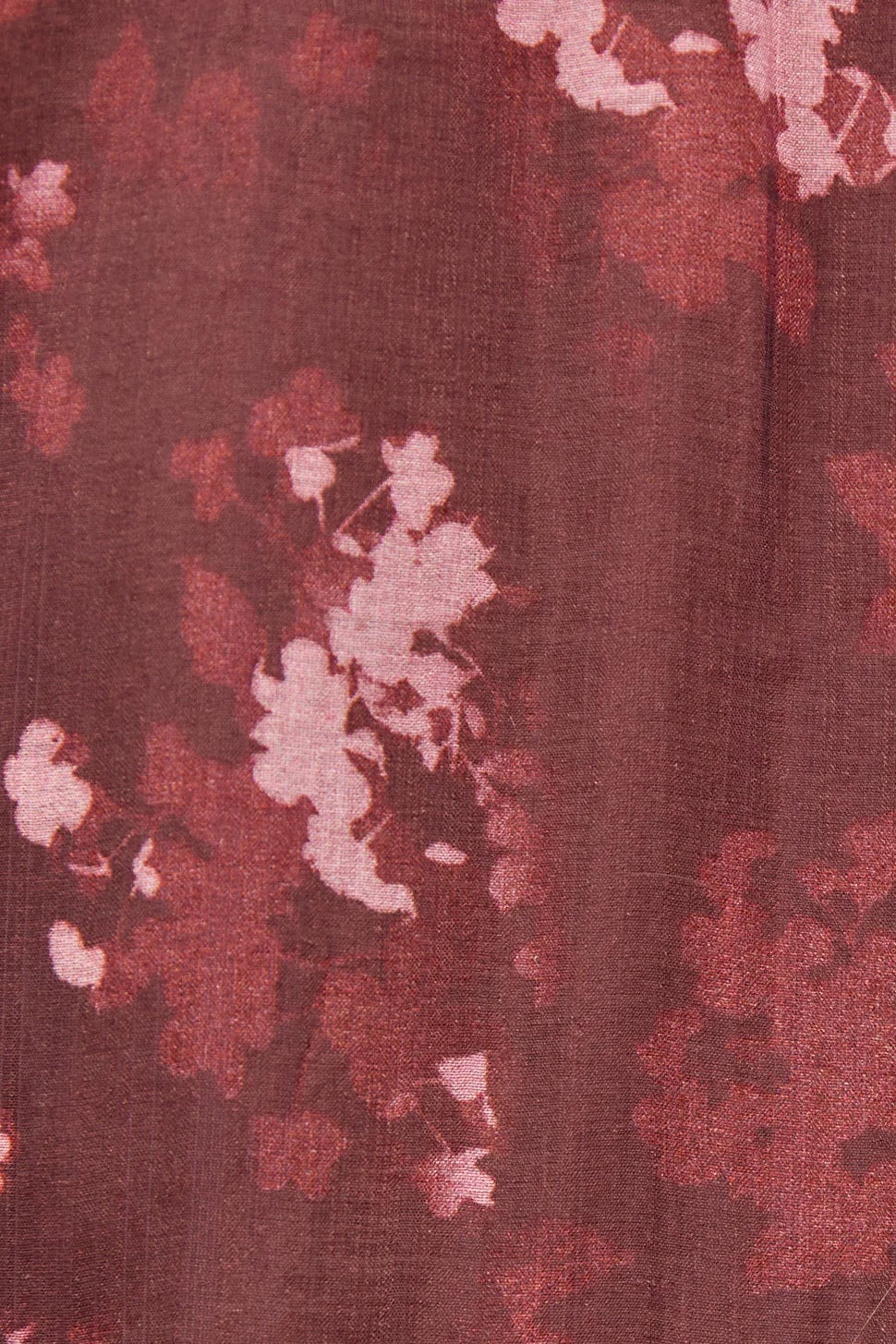 Candid Frill Sleeve Crew Neck Top -Plum Smudge Floral