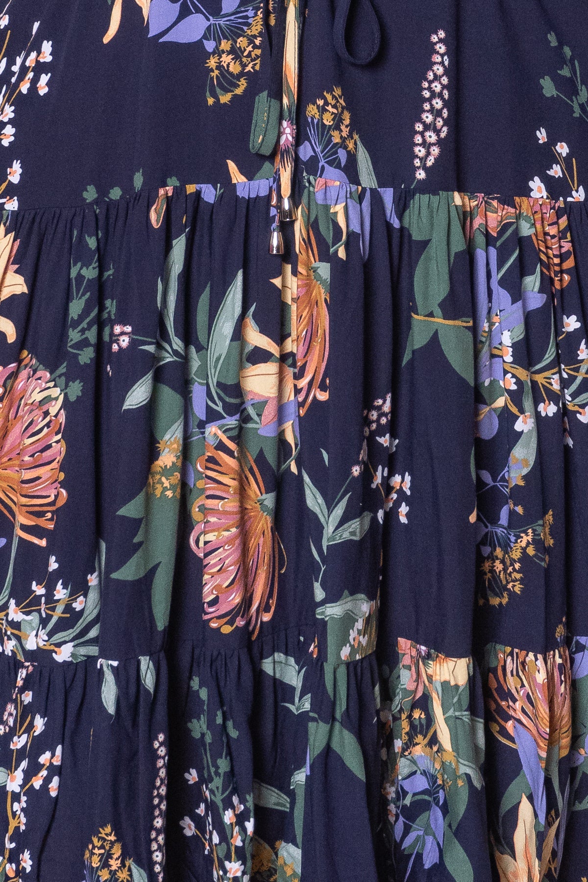 Selma Short Dress - Navy Floral