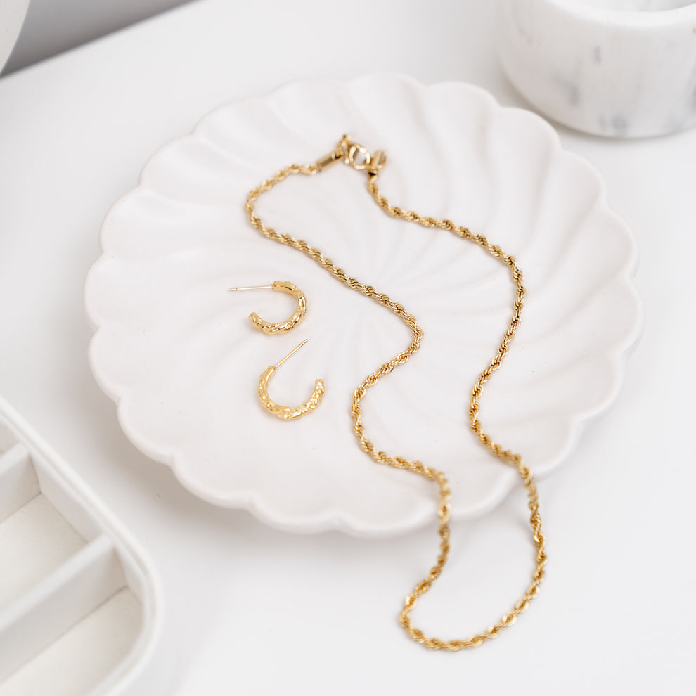 Thin Rope Necklace - Gold