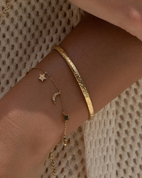 Moondust Charm Bracelet - Gold