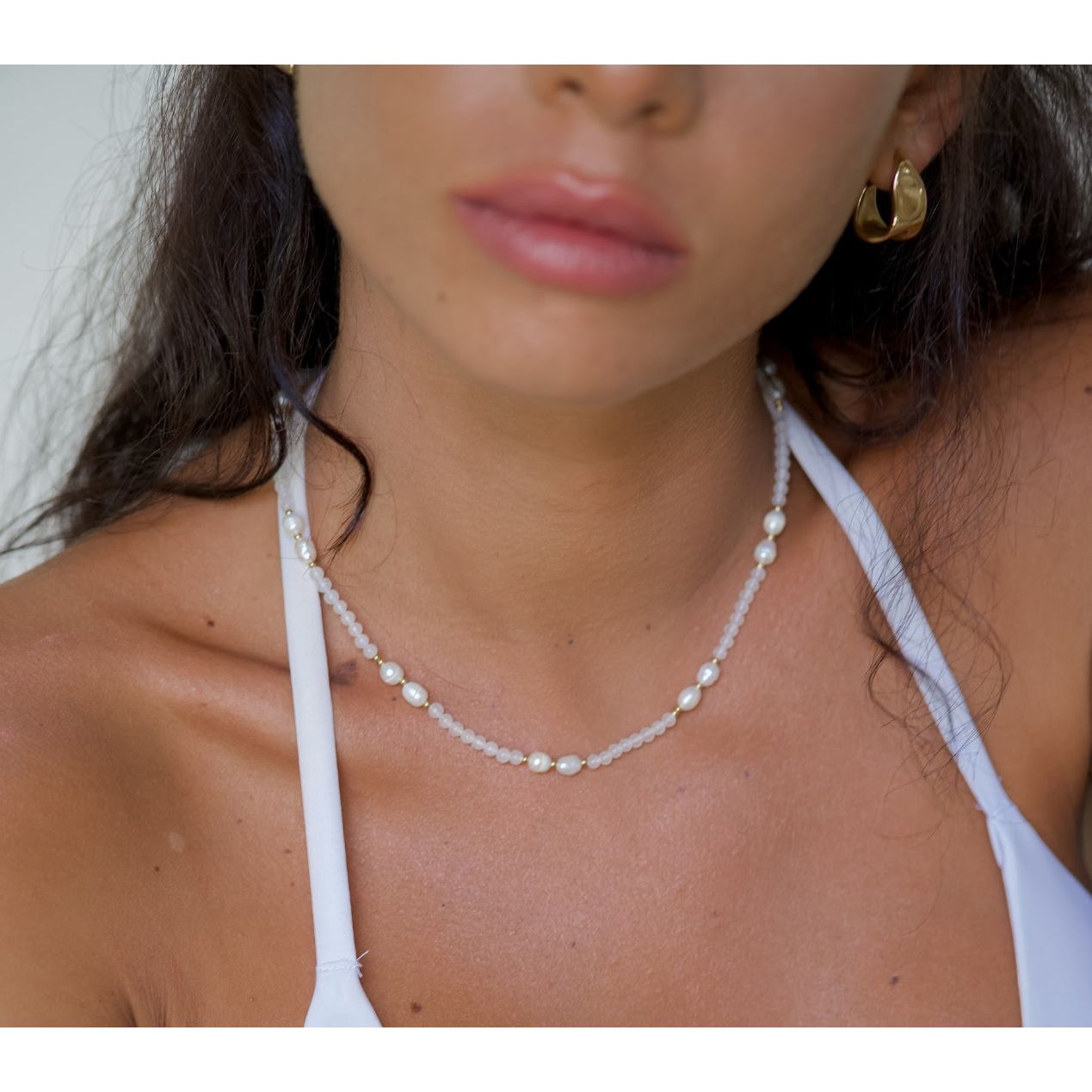 Anisa Pearl Necklace - Gold