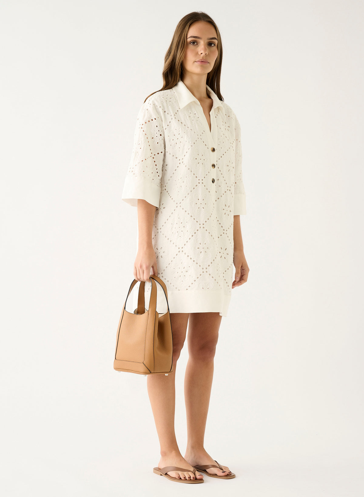 Artisan Embroidery Dress - Off White