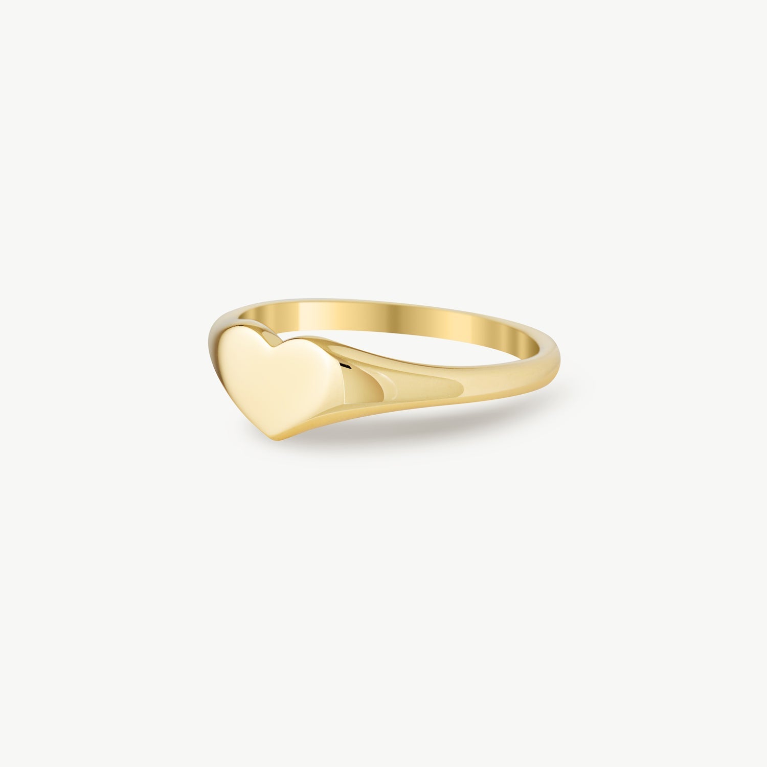 Heart Signet Ring - Gold