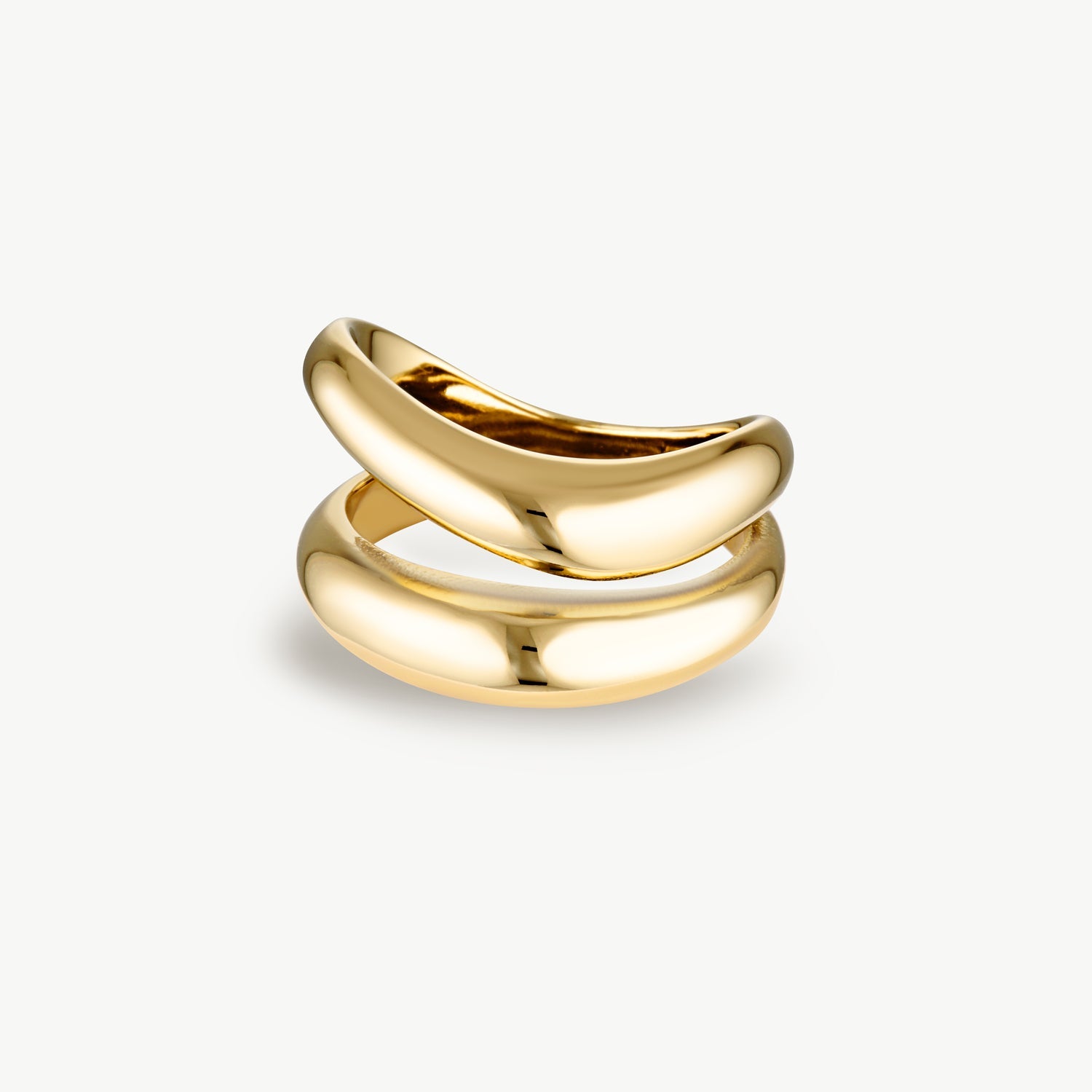 Double Curve Ring - Gold