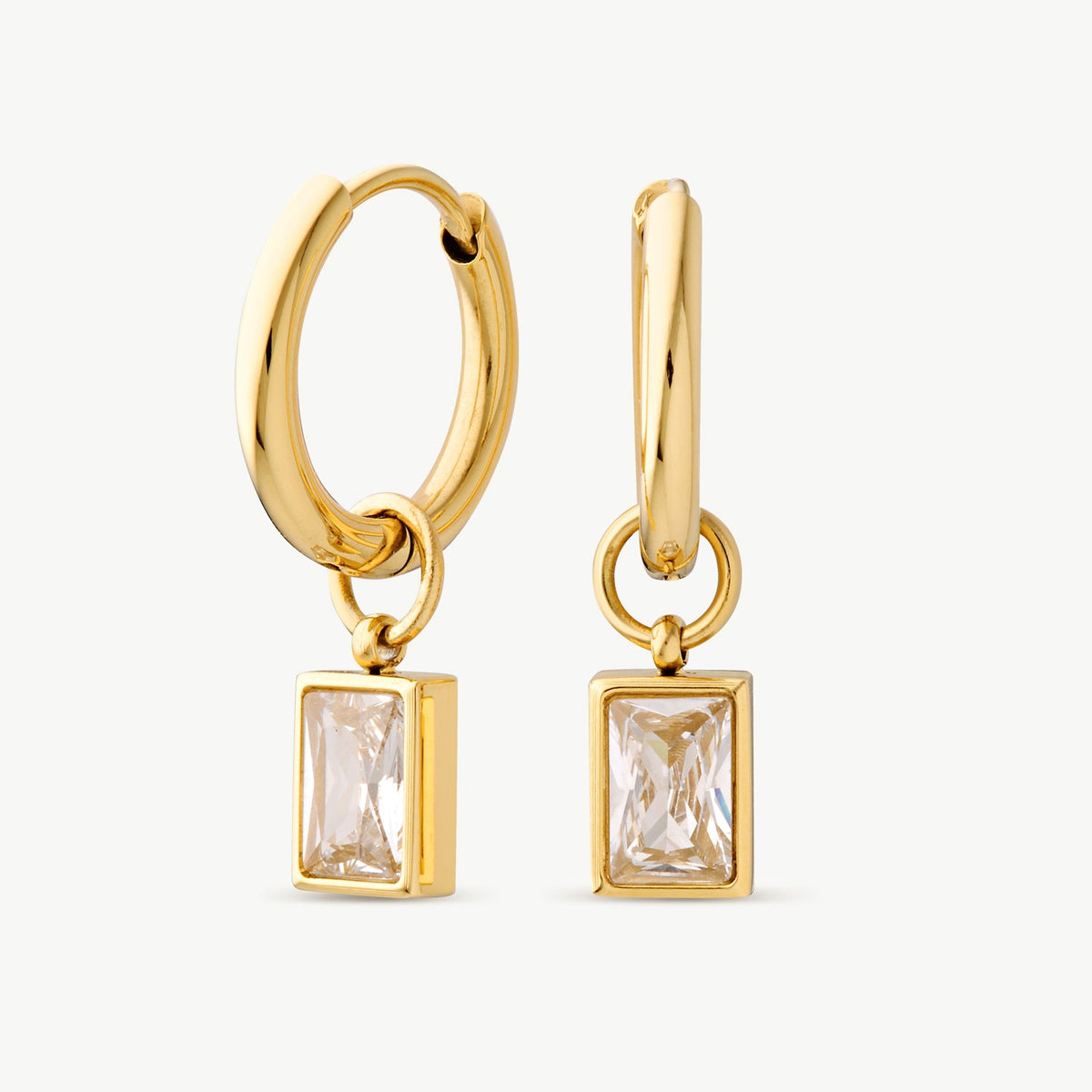 Sienna Hoops - White