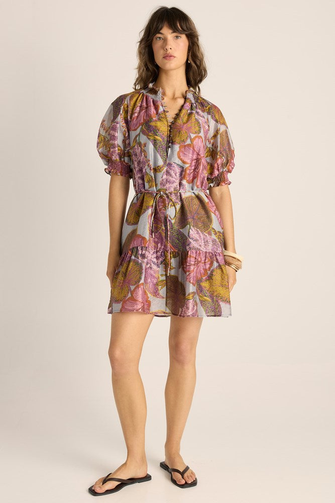 Fate & Becker Daria Dress - Leaf Print, styled