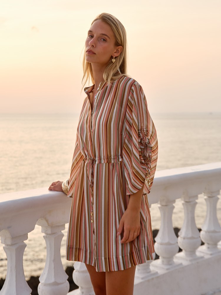Fate + Becker Vera Mini Dress - Sandbar Stripe, view 2