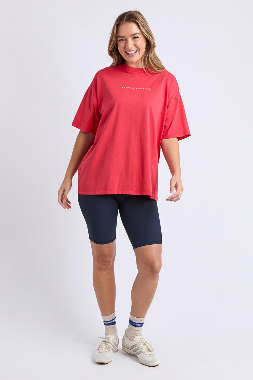 Caption Tee - Red