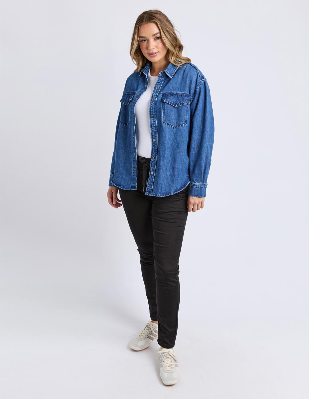 Daisy Overshirt - Mid Blue