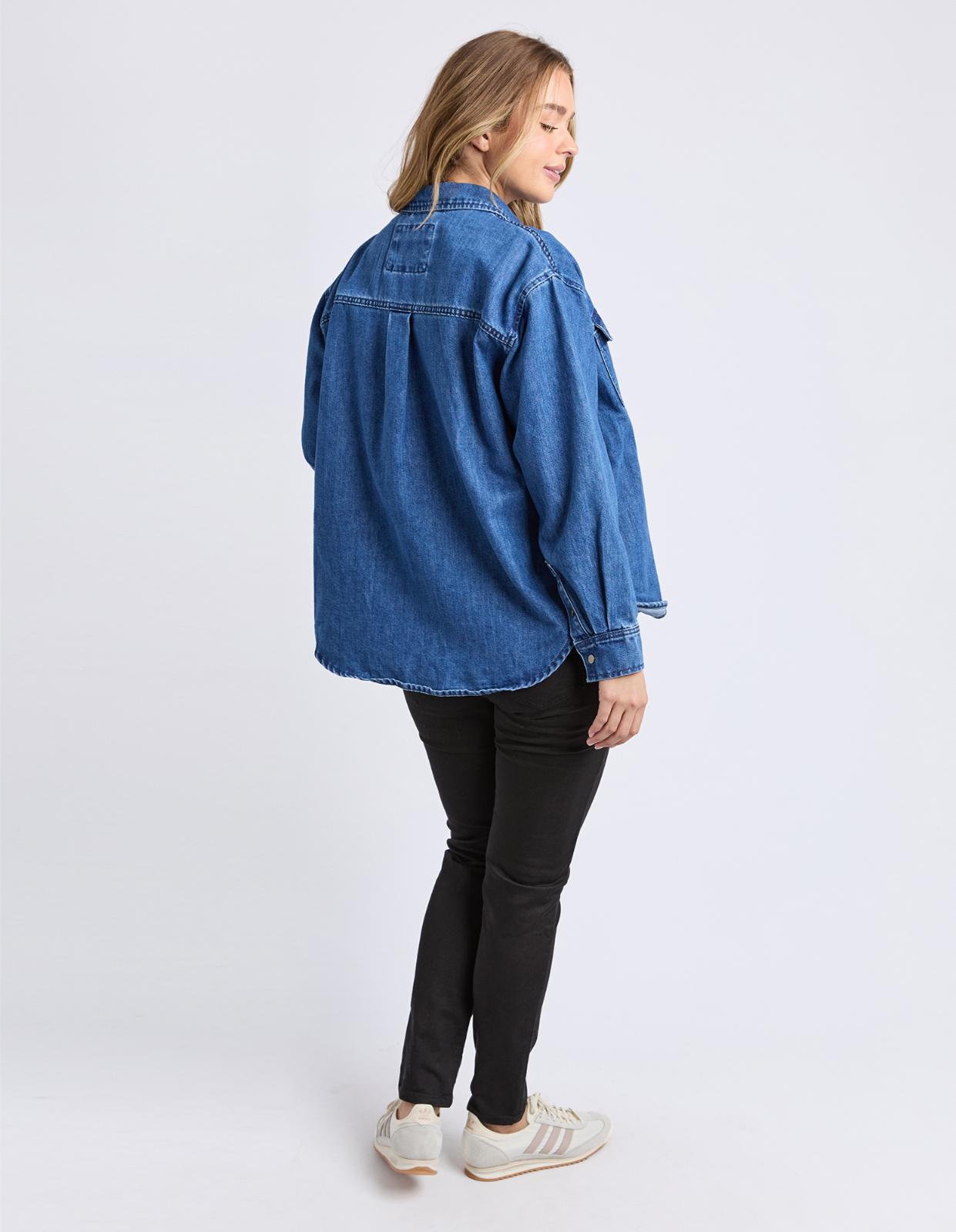 Daisy Overshirt - Mid Blue
