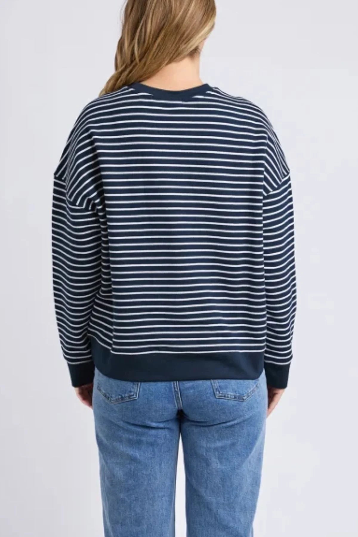 Original Stripe Crew - Navy/White Stripe