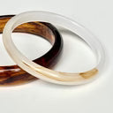 Fine Resin Bangle - Snow