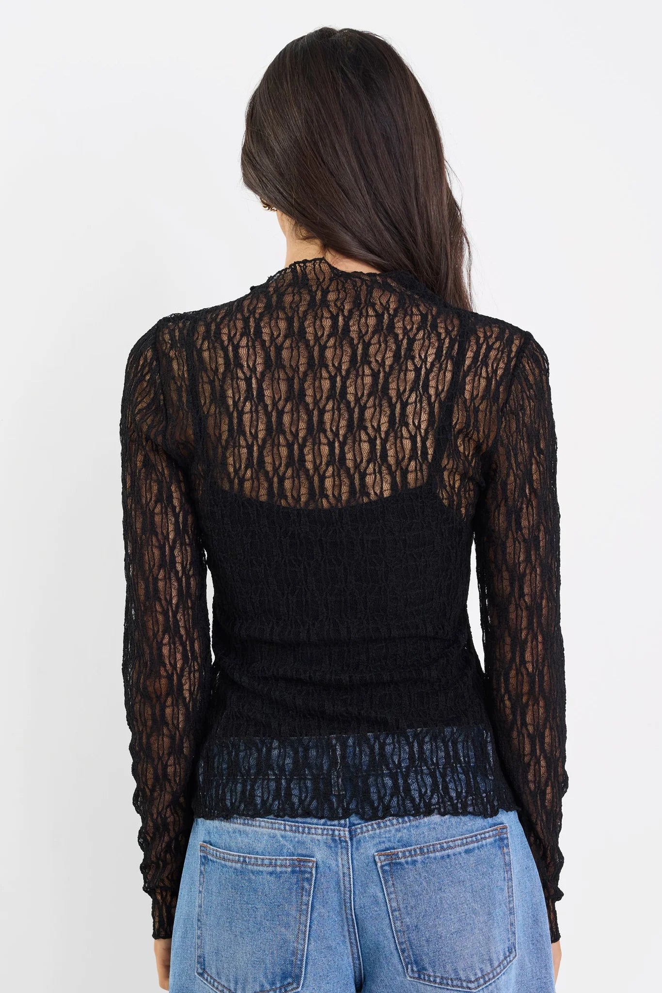 Giving Lace Top - Black