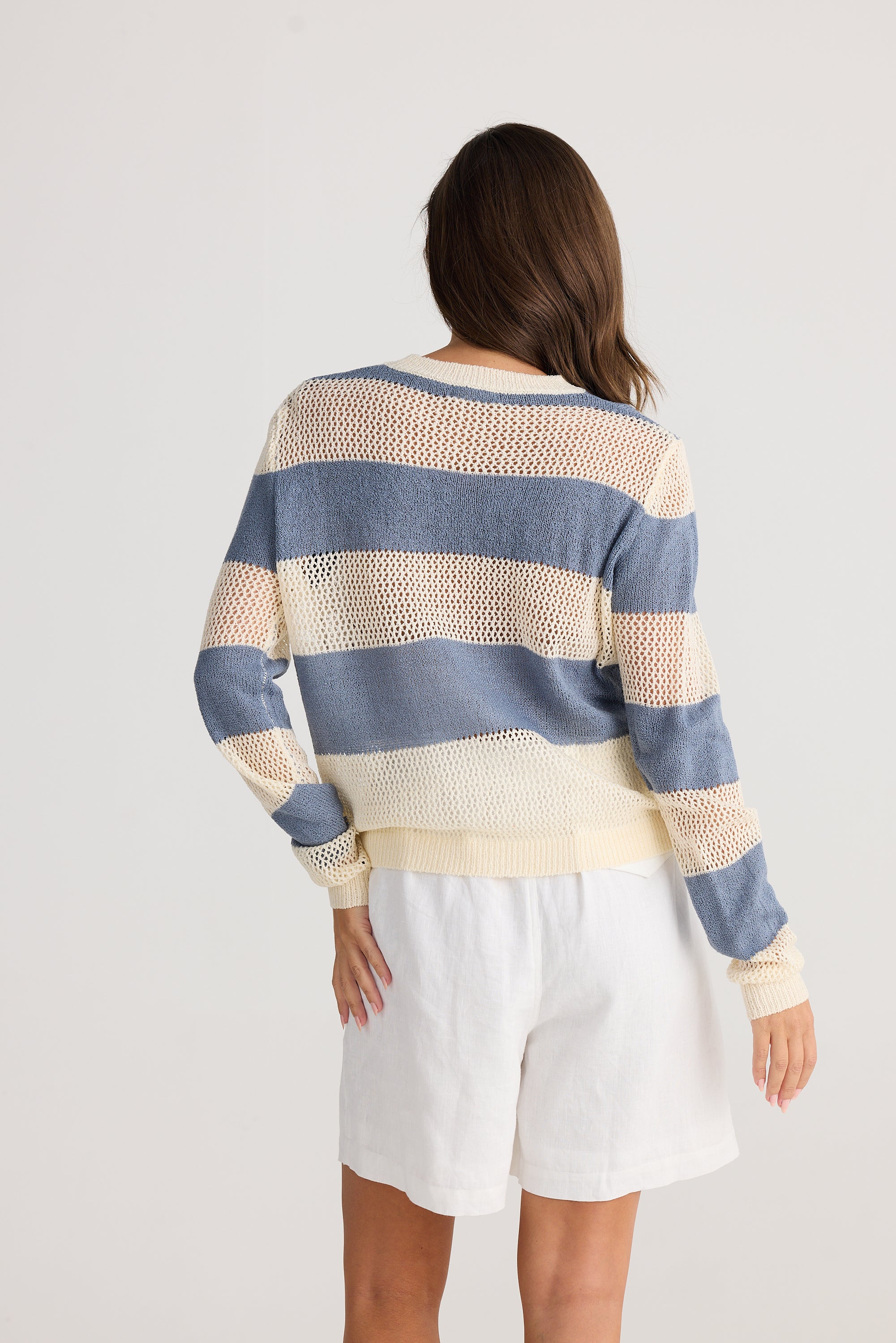 Cayman Knit - Blue Stripe