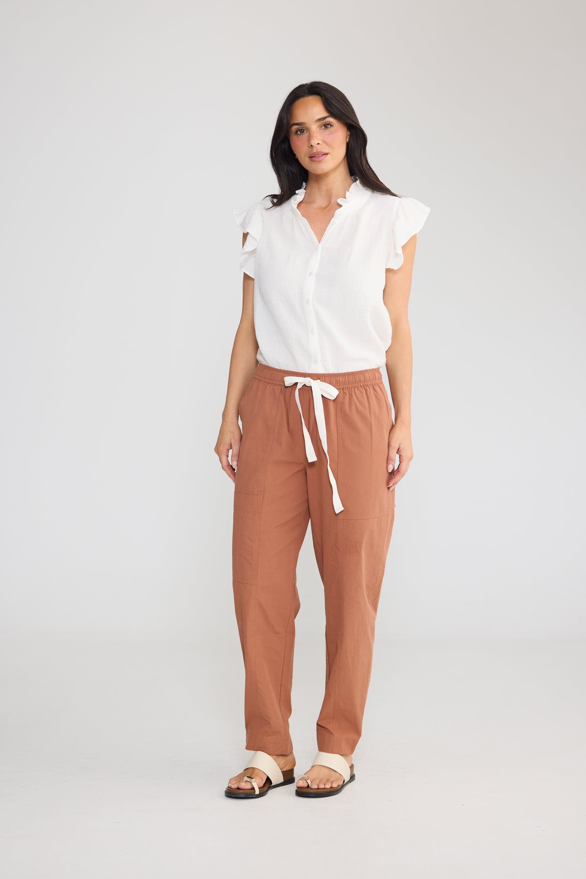 Holiday Collective Reva Cargo Pant - Clay, view 6