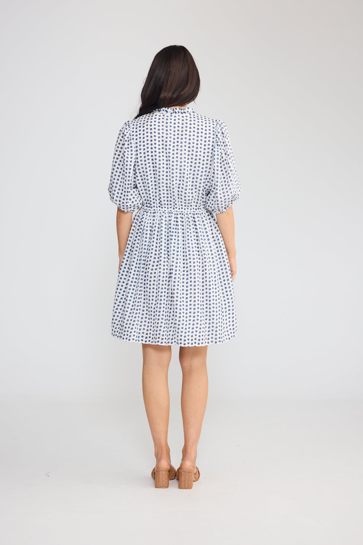 Holiday Collective Island Time Dress - Navy Spot, view 4