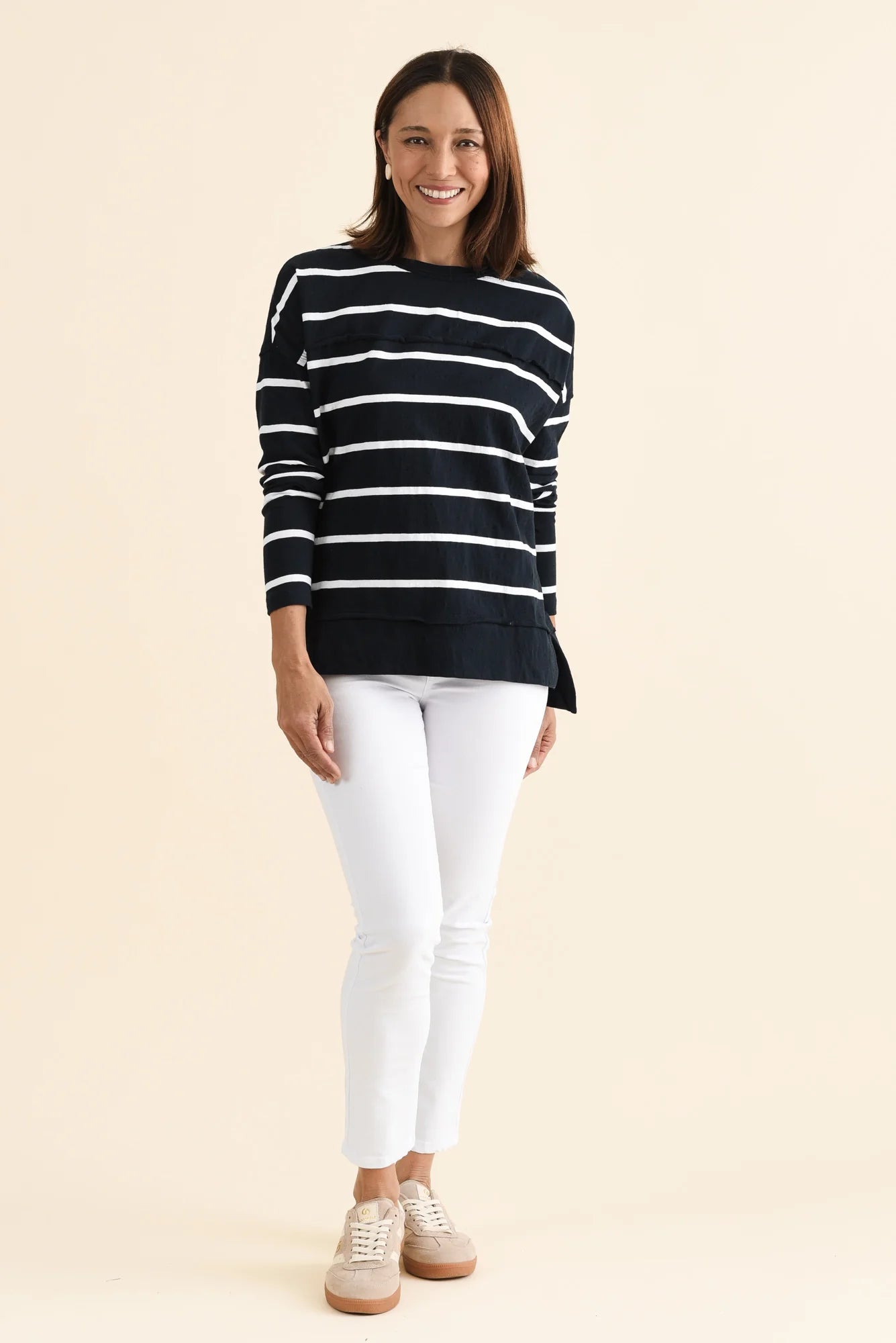 Jayne Stipe Knit - Navy