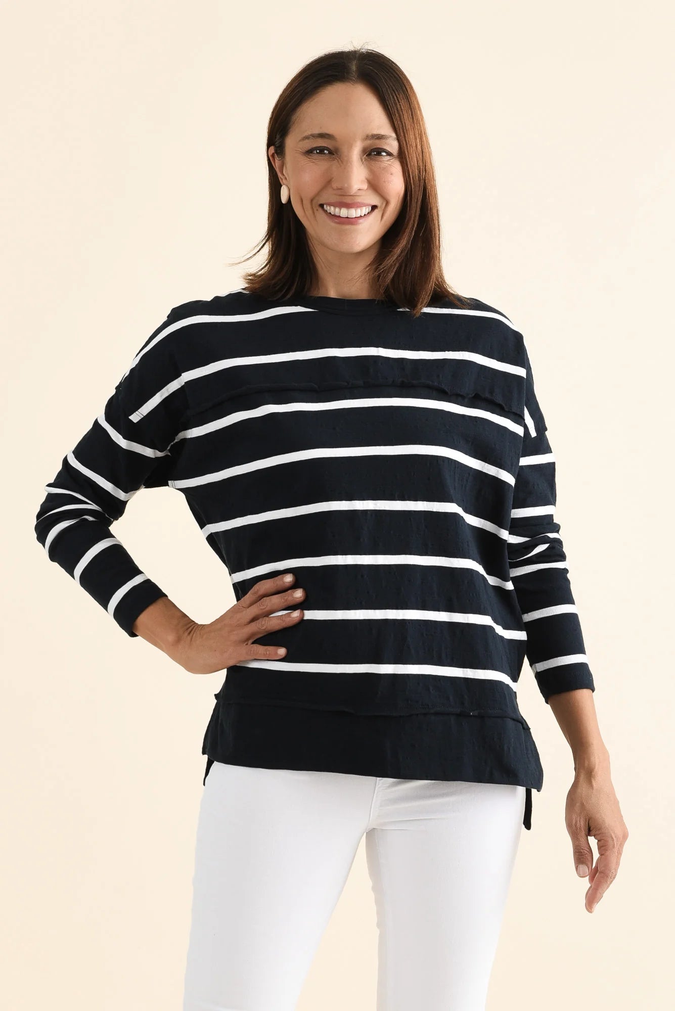 Jayne Stipe Knit - Navy