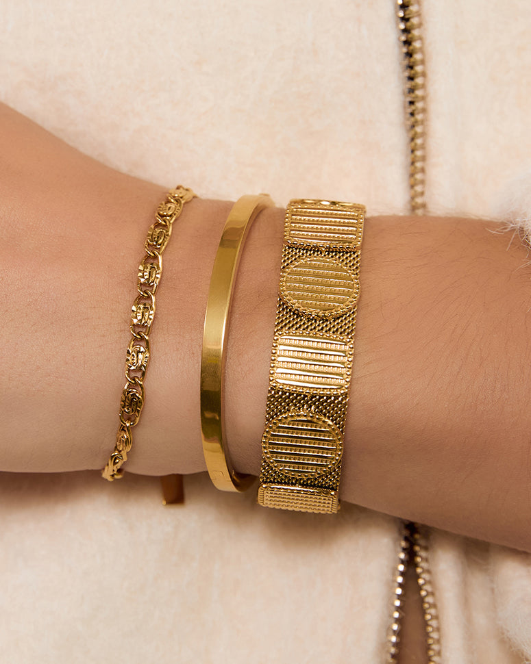 Fox Gold Bracelet, worn