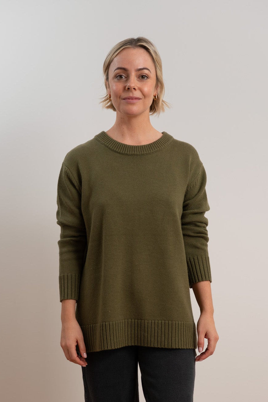 Willow Oversized Pullover - Forest