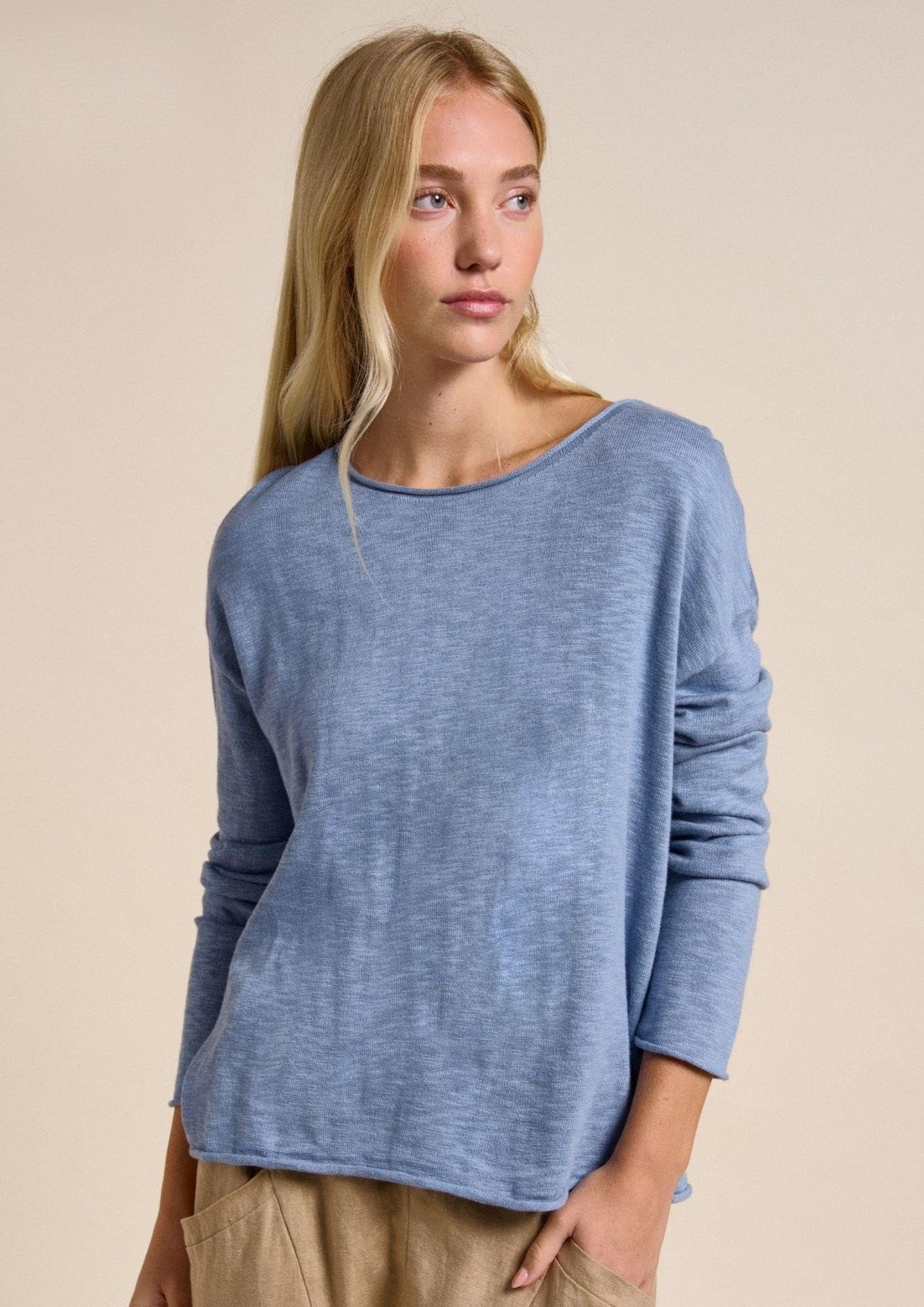 Nellie Top - Nantucket Blue