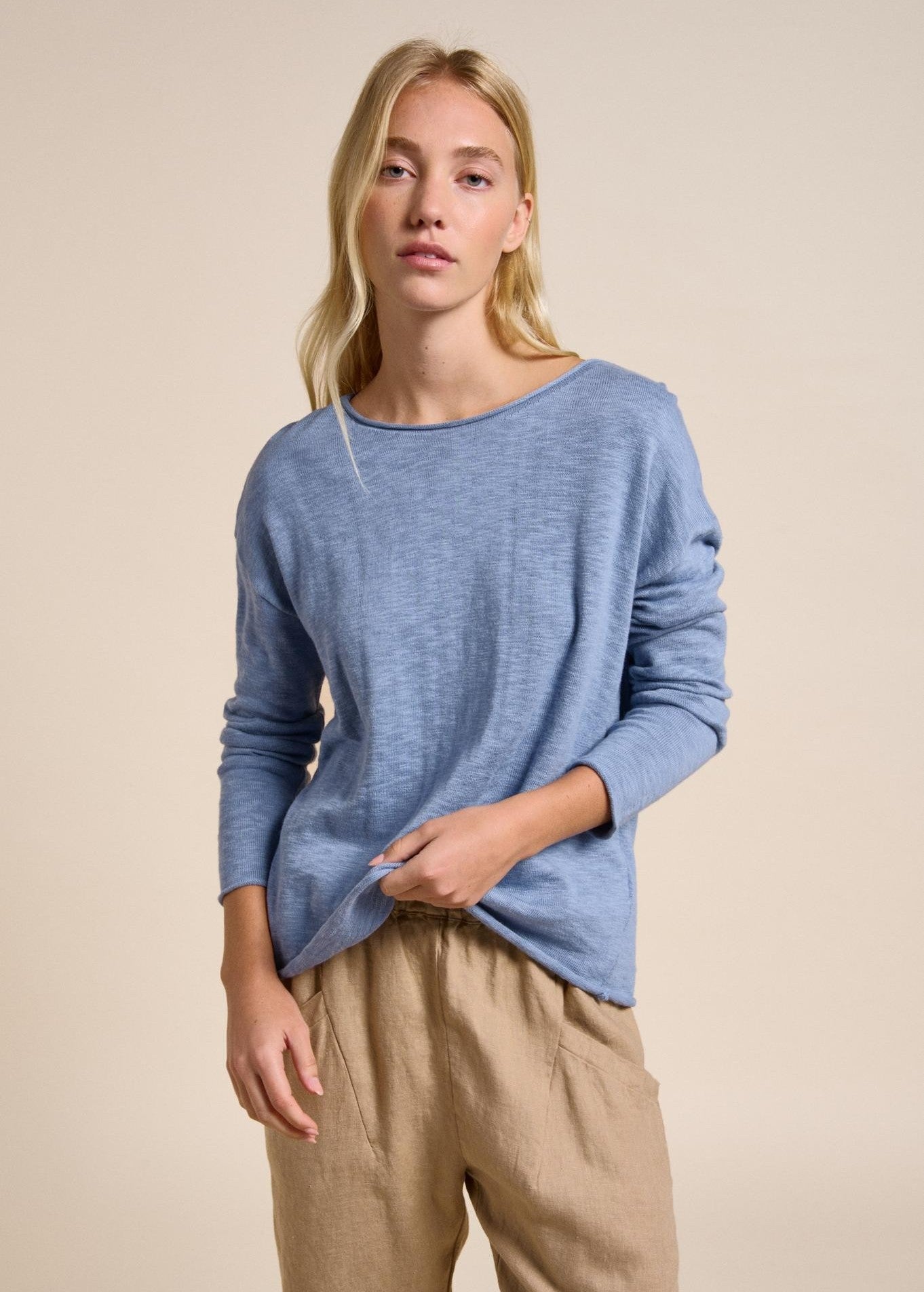 Nellie Top - Nantucket Blue