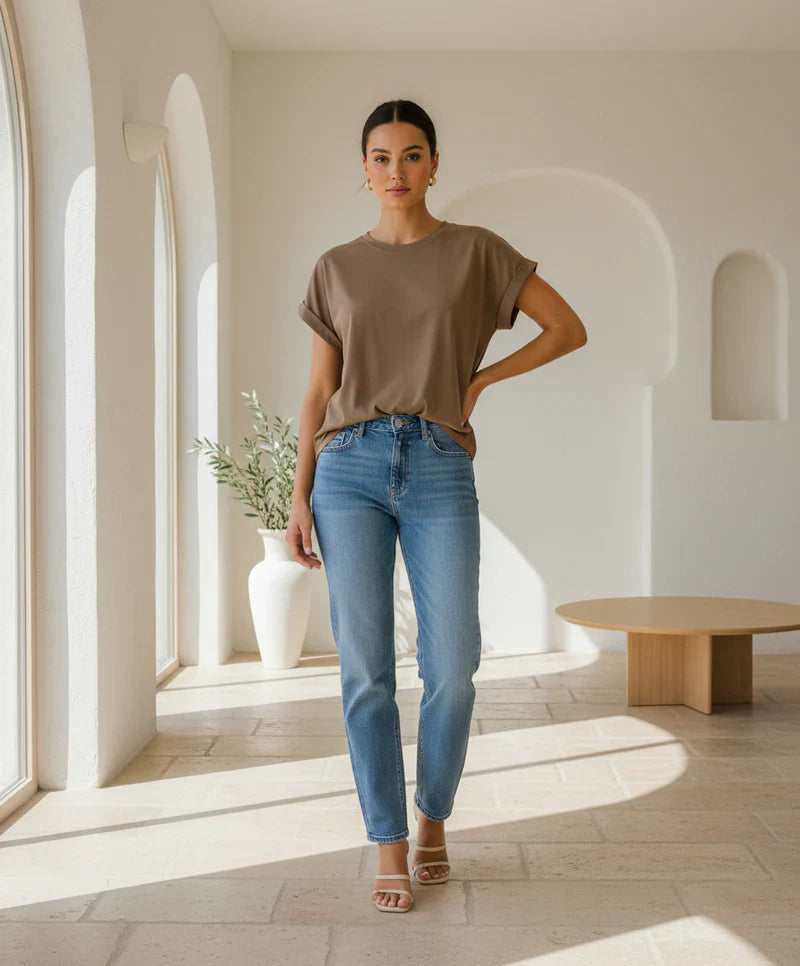 Rhodes Tee - Mocha