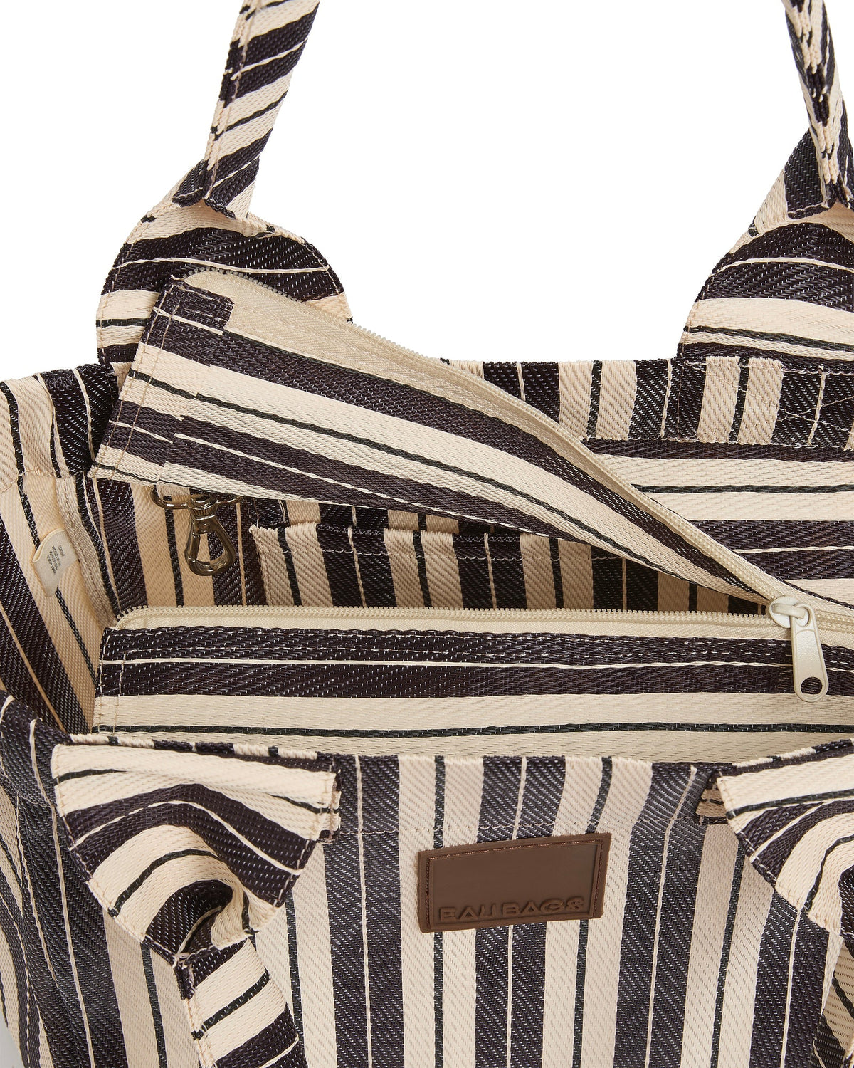 Eau Bags Tote in Home stripe - detail
