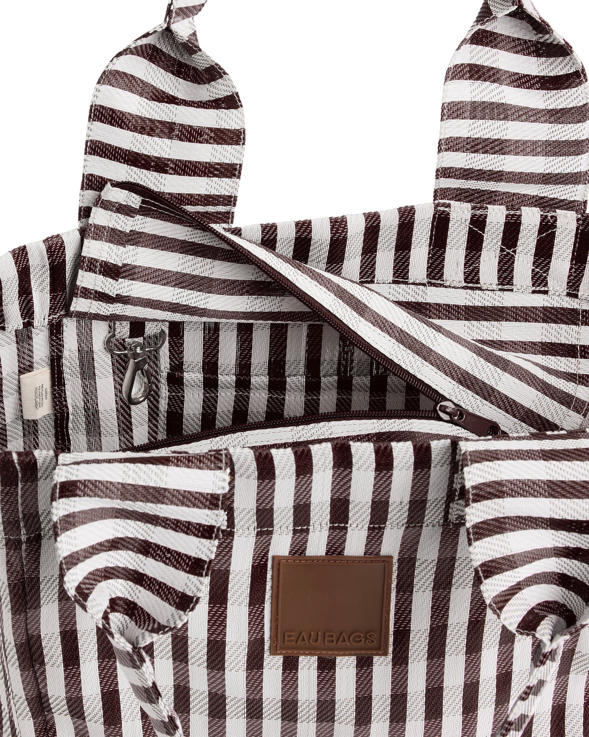 EAU Bags Tote - Marron - inside pocket