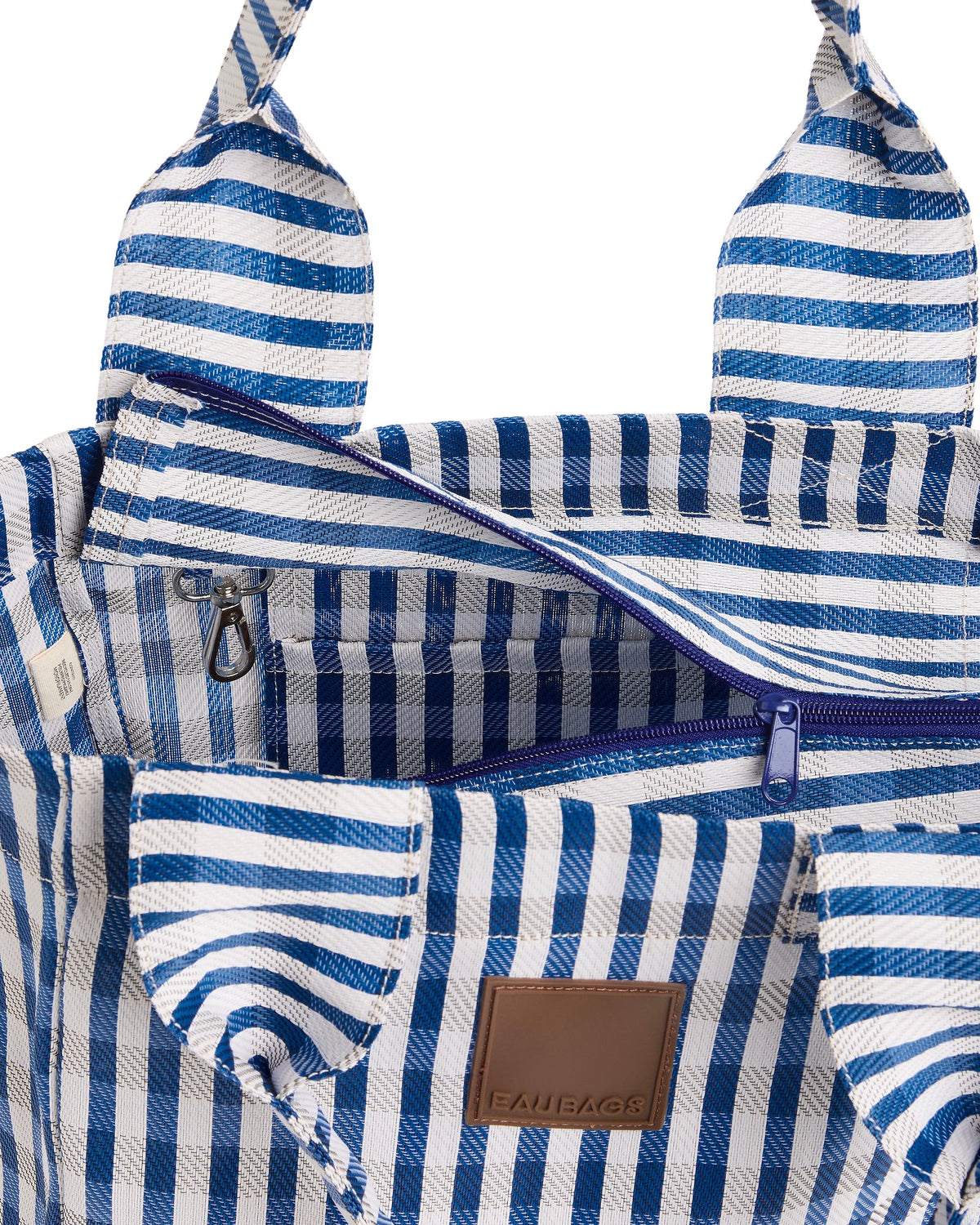 EAU Bags Tote - Bleu - inside pocket