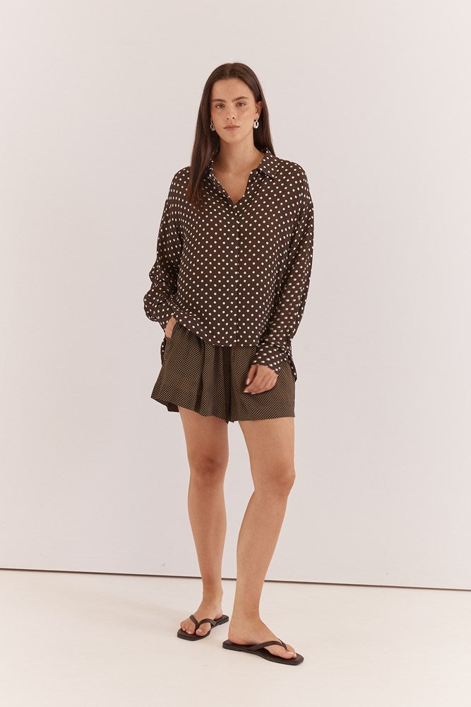 Joy Shirt - Polka Dot, front view