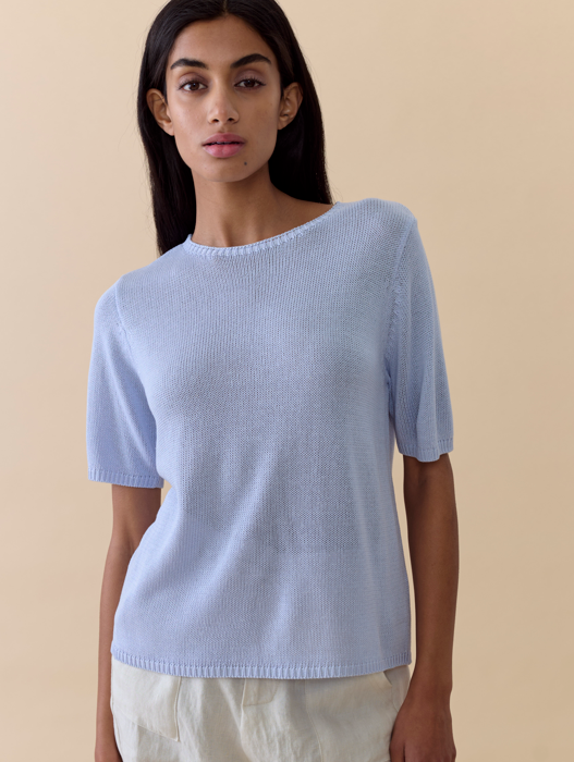 Spring Tee - Soft Blue