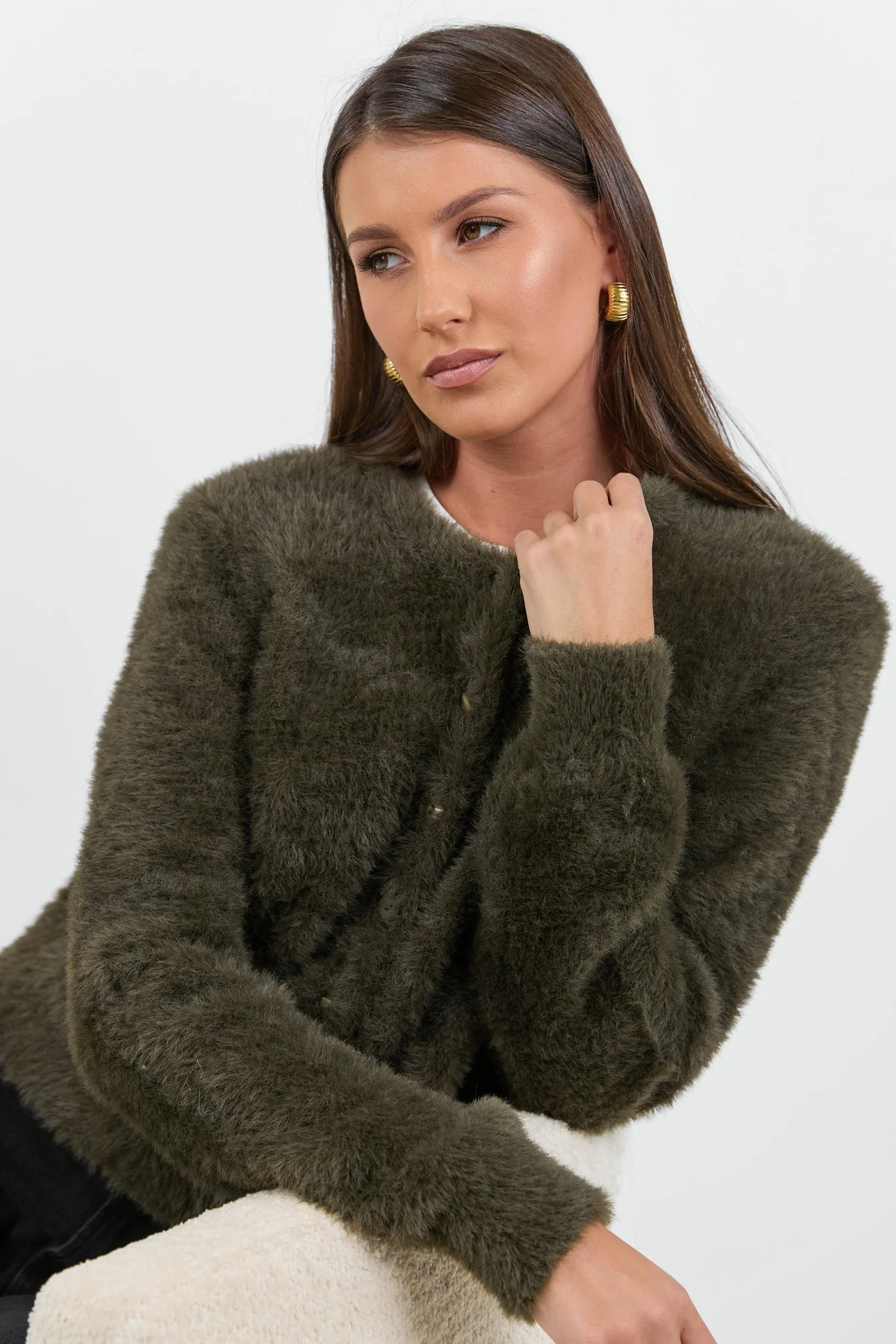 Sequel Cardigan - Khaki