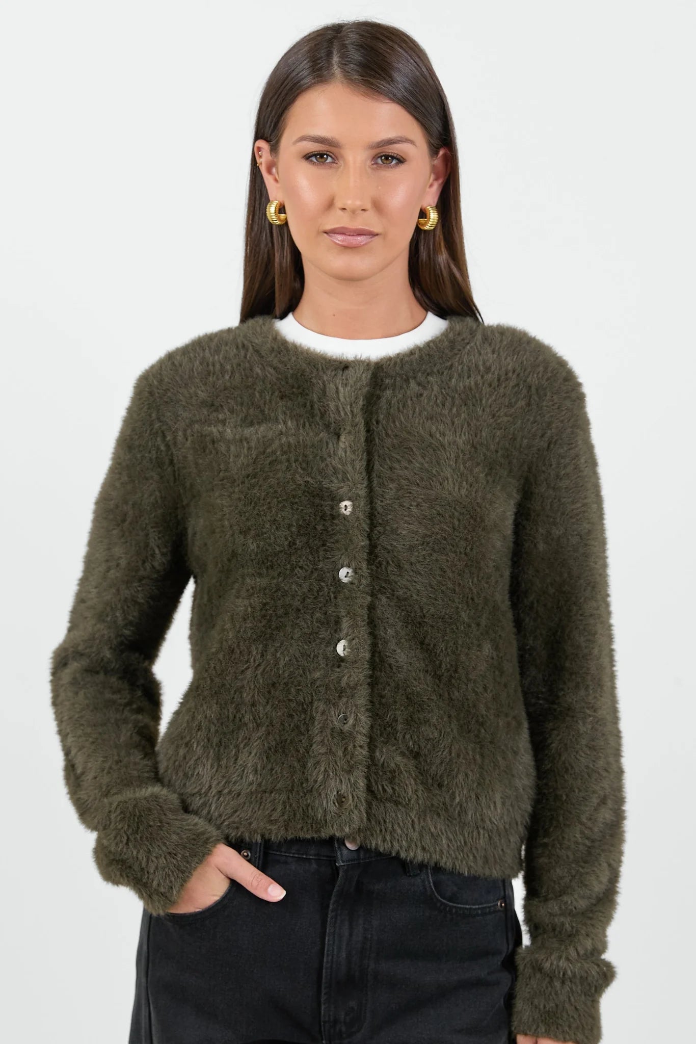 Sequel Cardigan - Khaki
