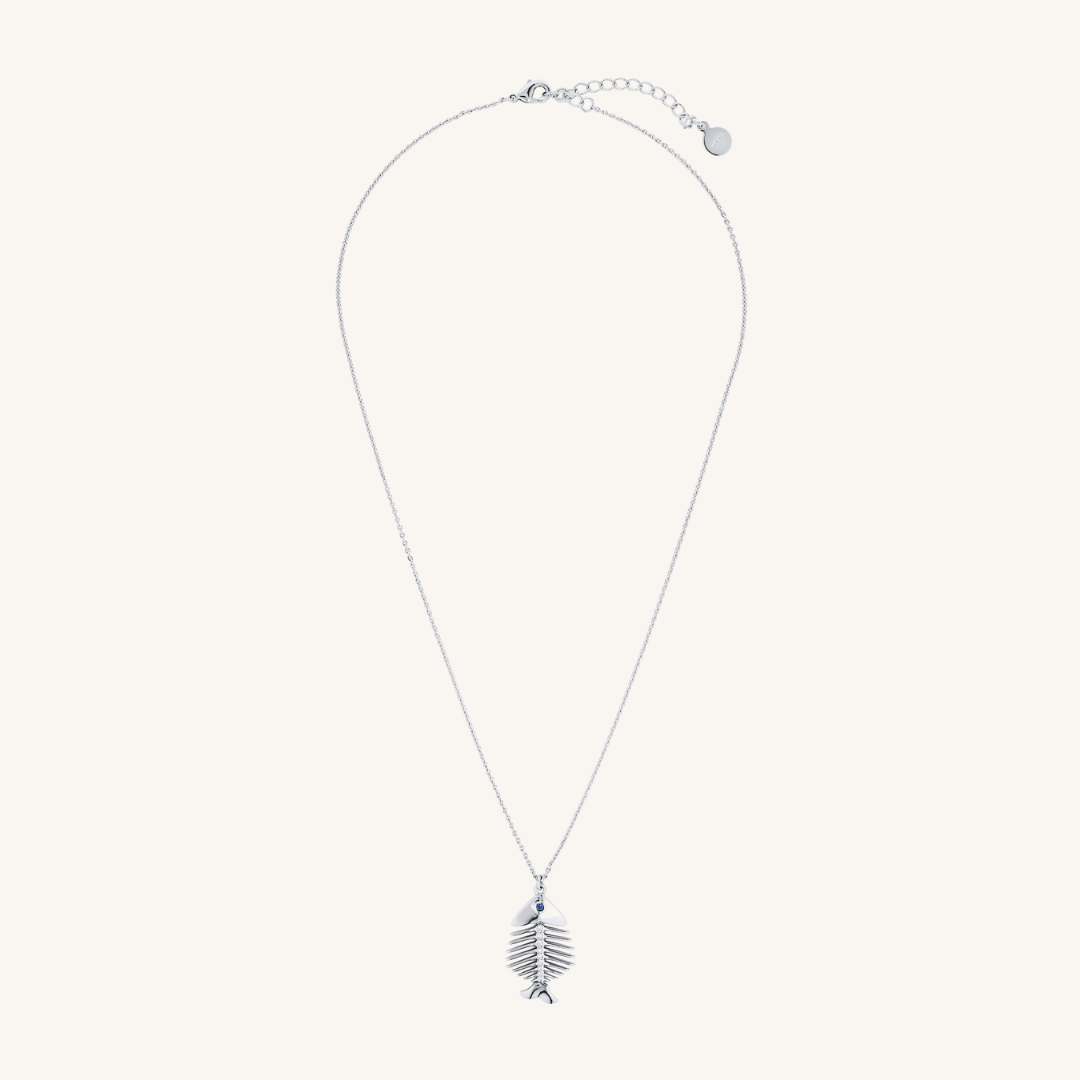 Pesce Fish Necklace - Silver