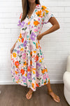 Wild Bloom Midi Dress