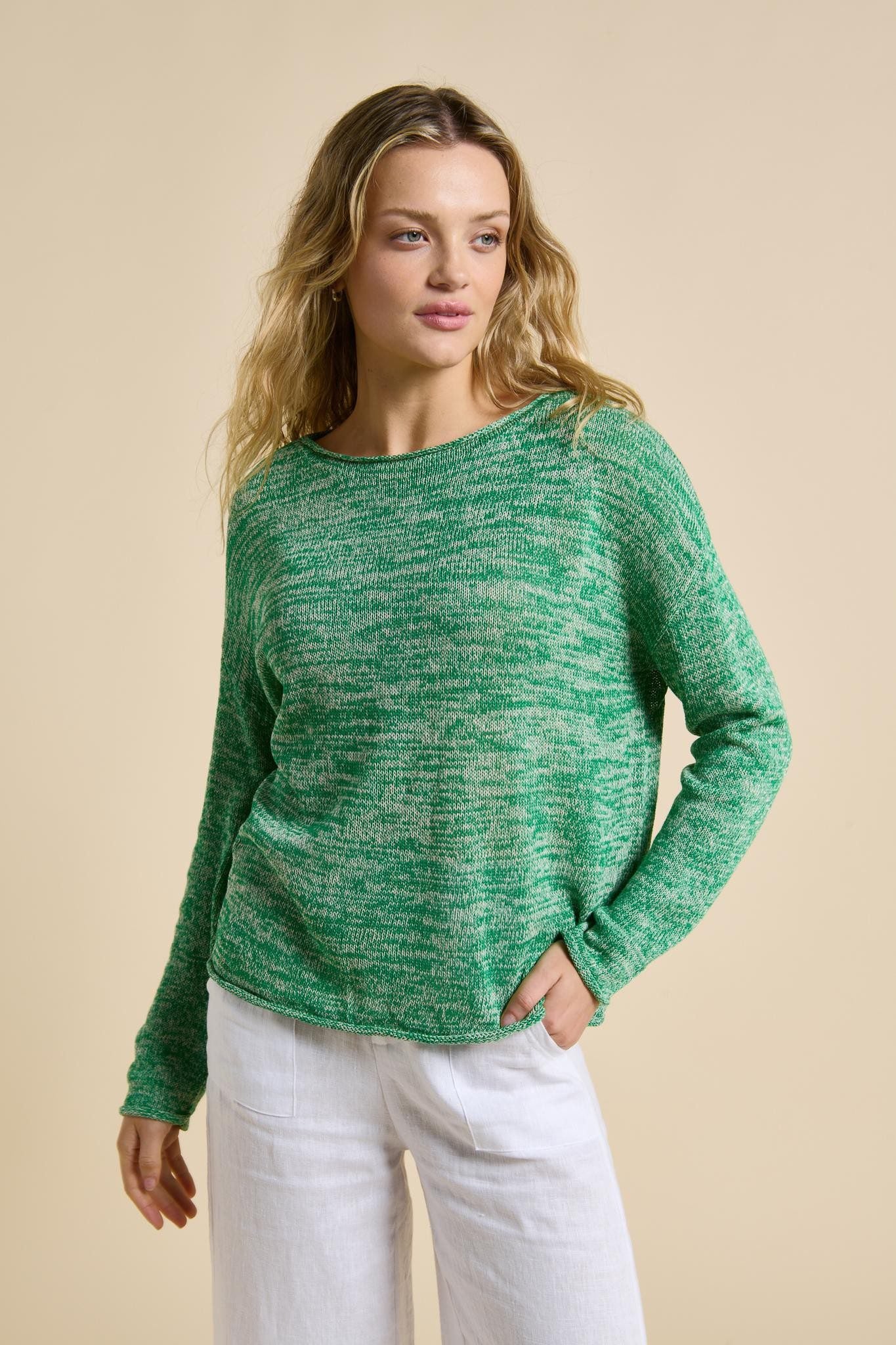 Spring Knit - Green Melange
