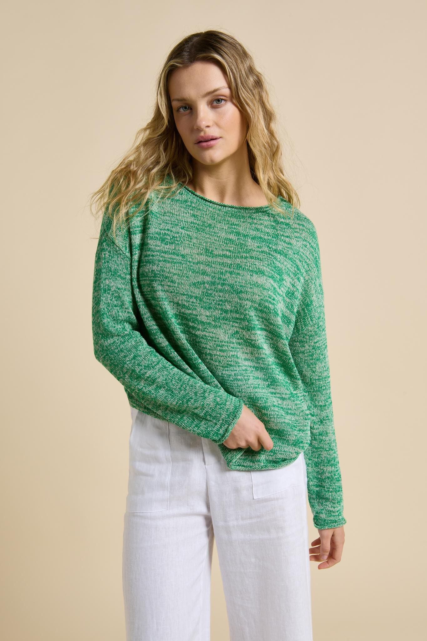 Spring Knit - Green Melange