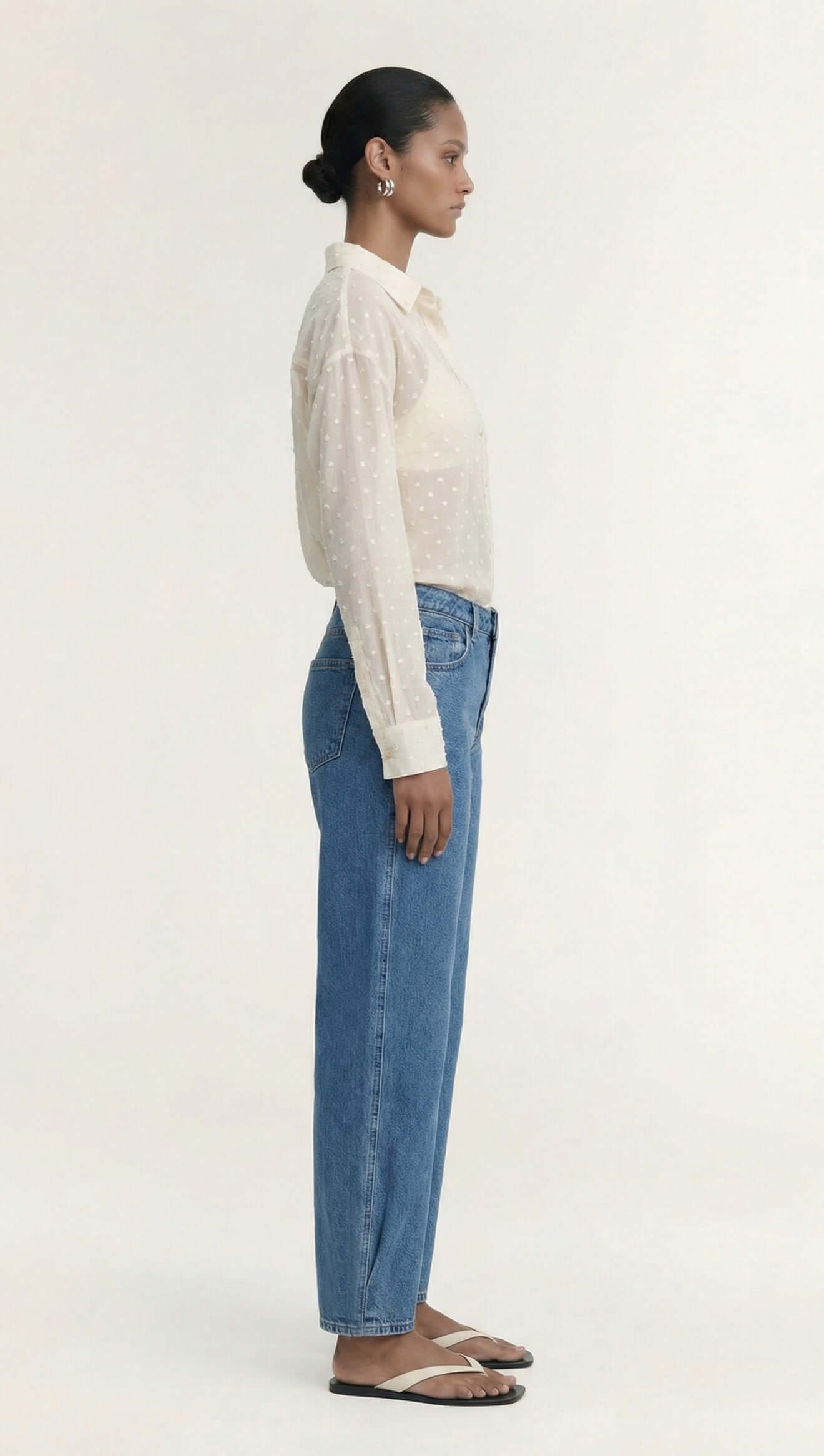 Etoile Oversized Shirt with high-waisted denim