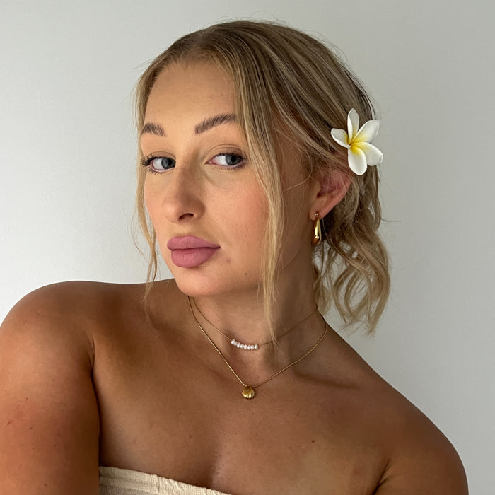 Layla Pearl Necklace - Gold