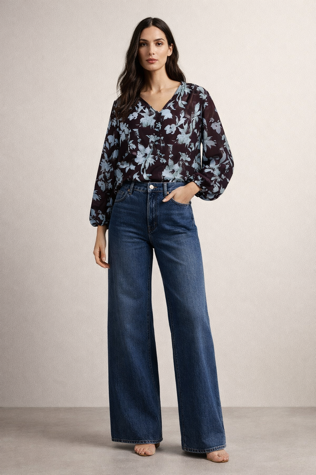 Mono Floral Top