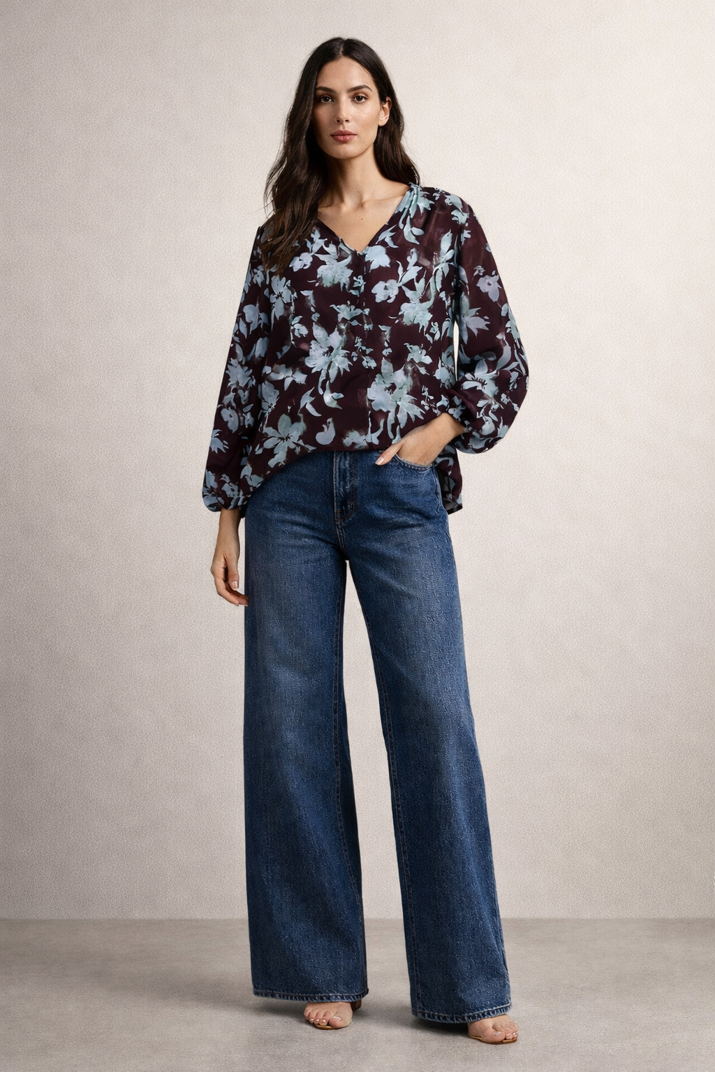 Mono Floral Top