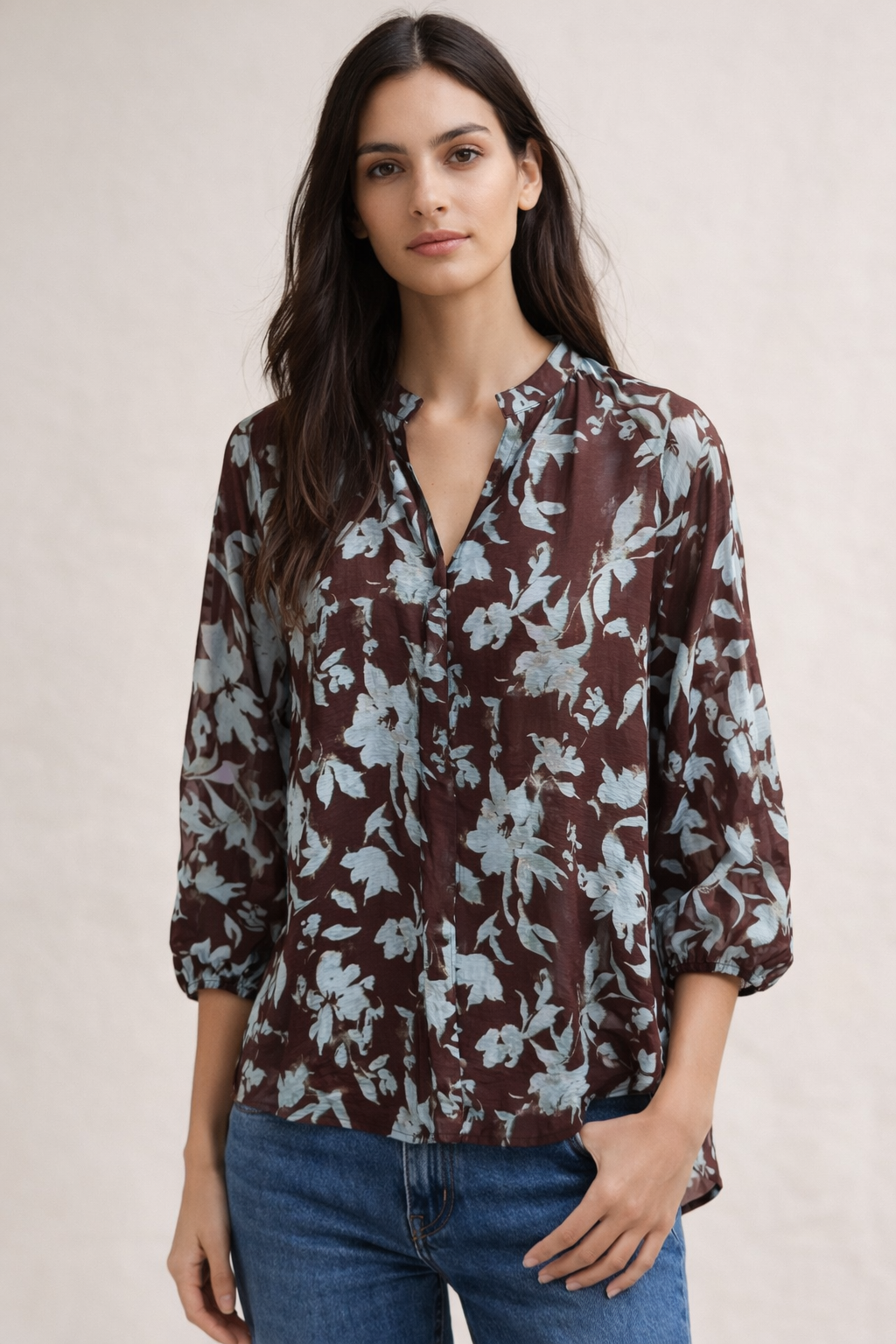 Mono Floral Top