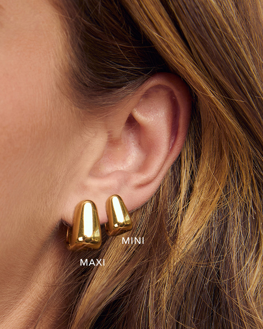 Tess Hoop Earrings Maxi - Gold