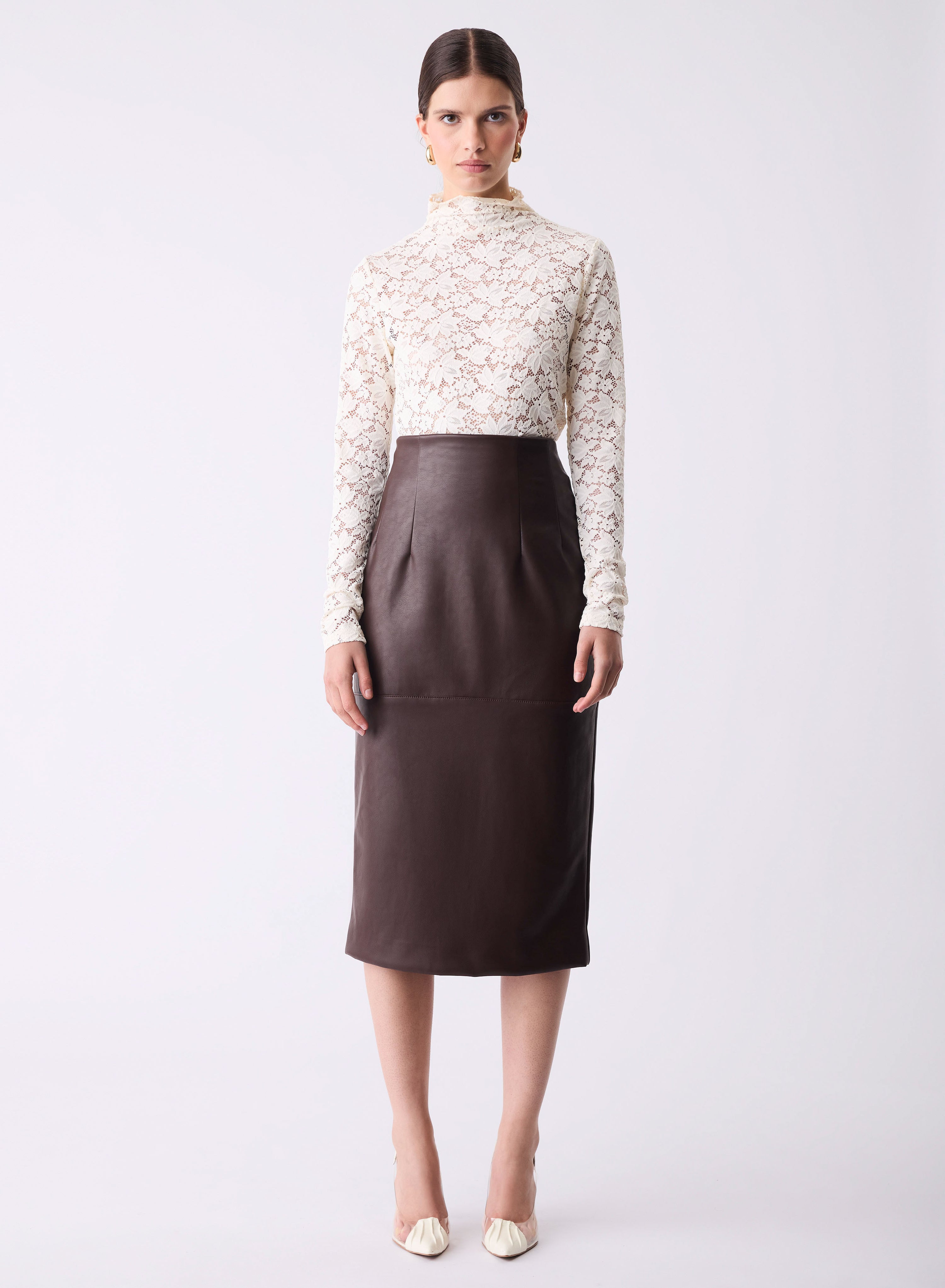Formation Lace Top - Ivory