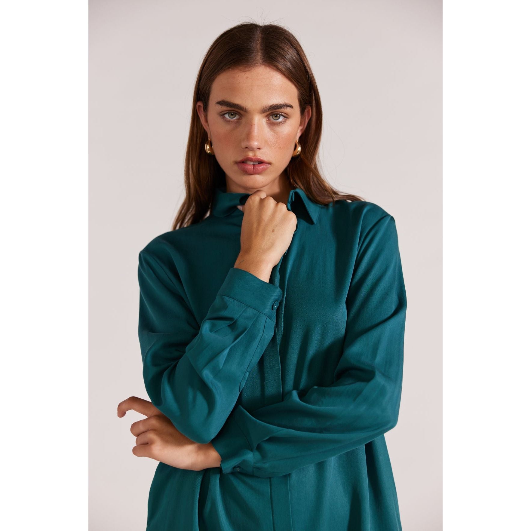 Leila Mini Dress - Emerald