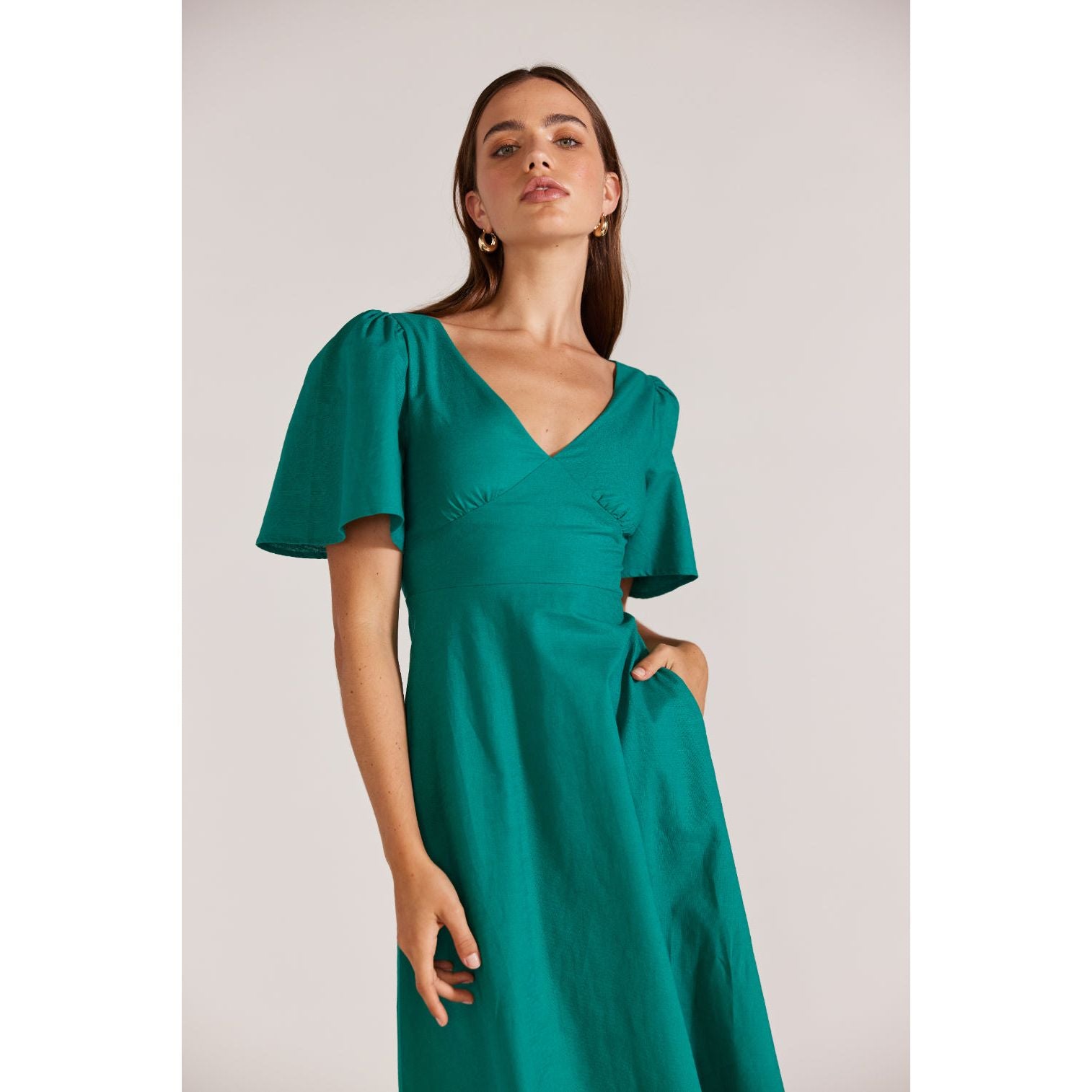 Celine Tea Dress - Green
