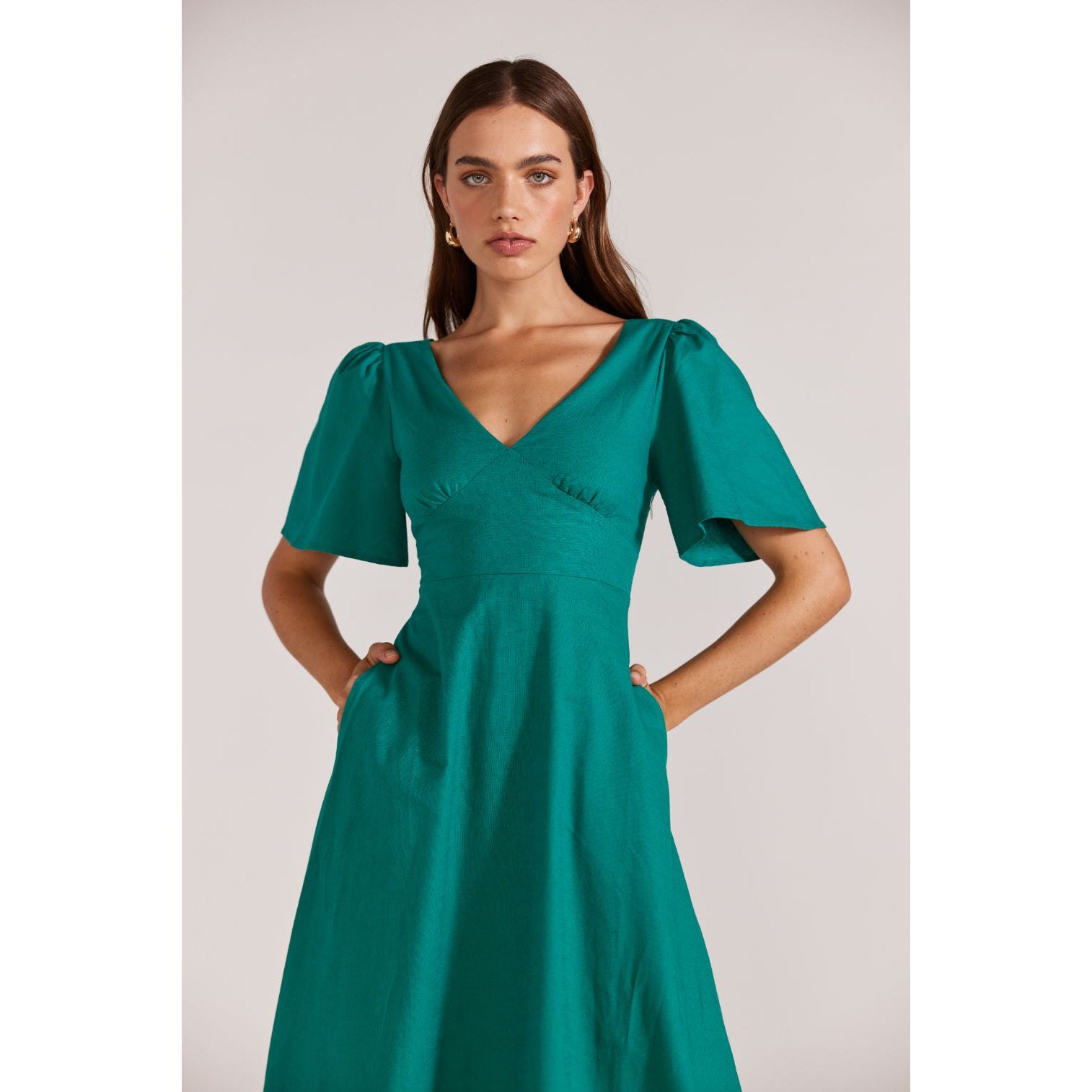 Celine Tea Dress - Green