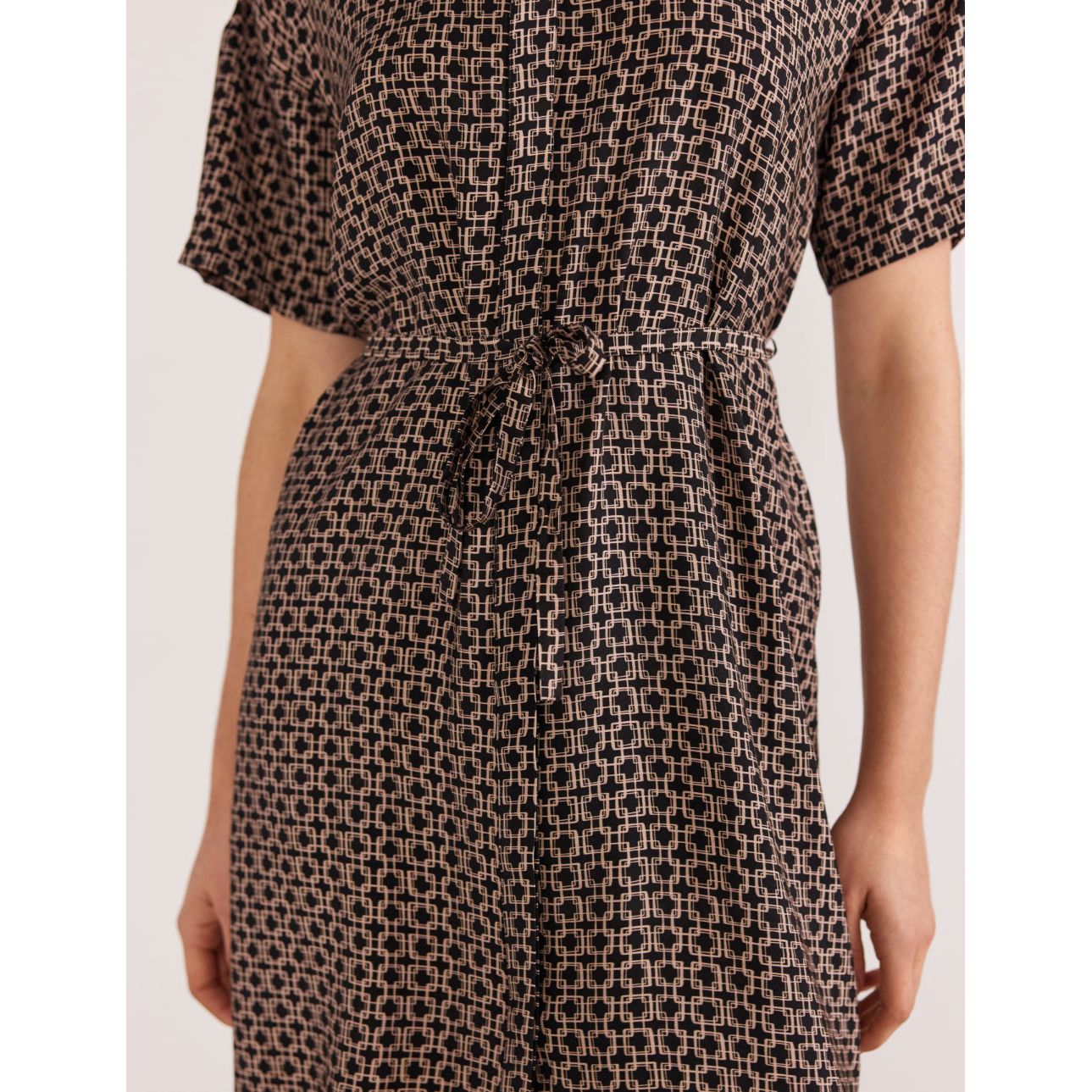 Lexi Midi Shirt Dress - Geometric