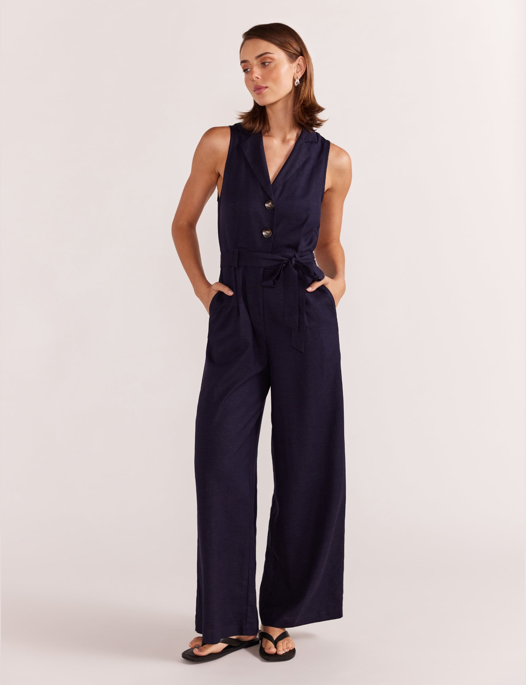 Alora Jumpsuit - Navy